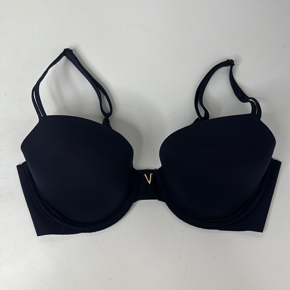 Victoria's Secret Lined Demi Bra Size 34D Navy - Picture 1 of 6